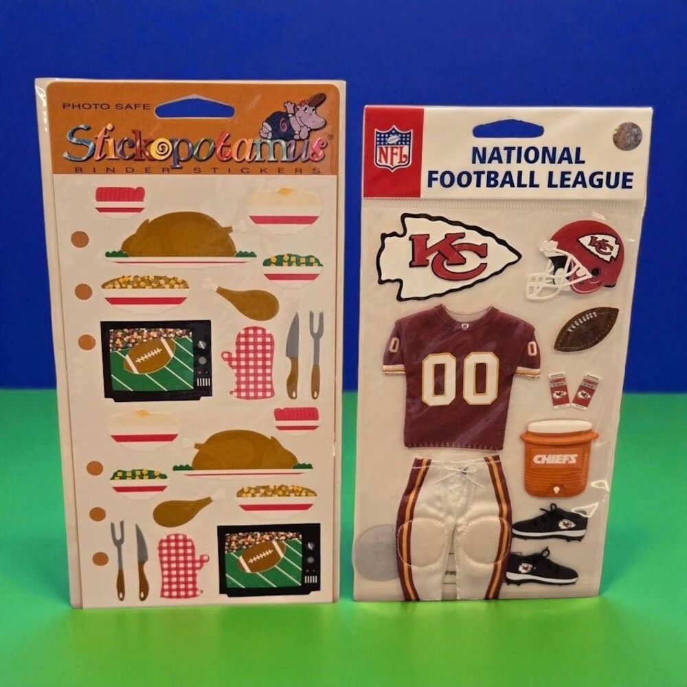 NFL Kansas City Chiefs Football Game Stickers Stickopotamus Thanksgiving Dinner